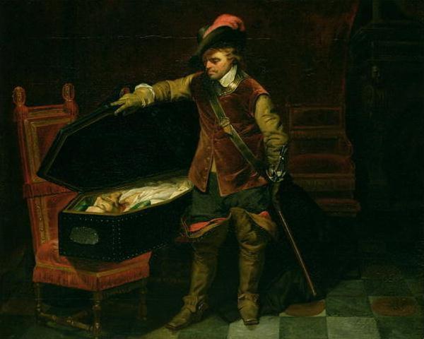 Paul Delaroche Cromwell and the corpse of Charles I oil painting image